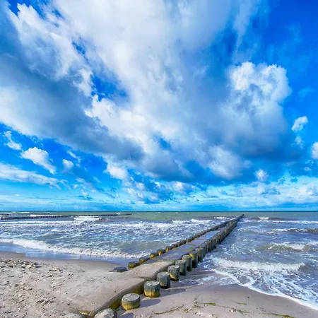 Kleine Strandoase - Mit Suedbalkon, Wellness & Boddenblick *