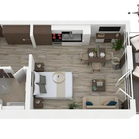 Kleine Strandoase - Mit Suedbalkon, Wellness & Boddenblick * Wustrow (Fischland)